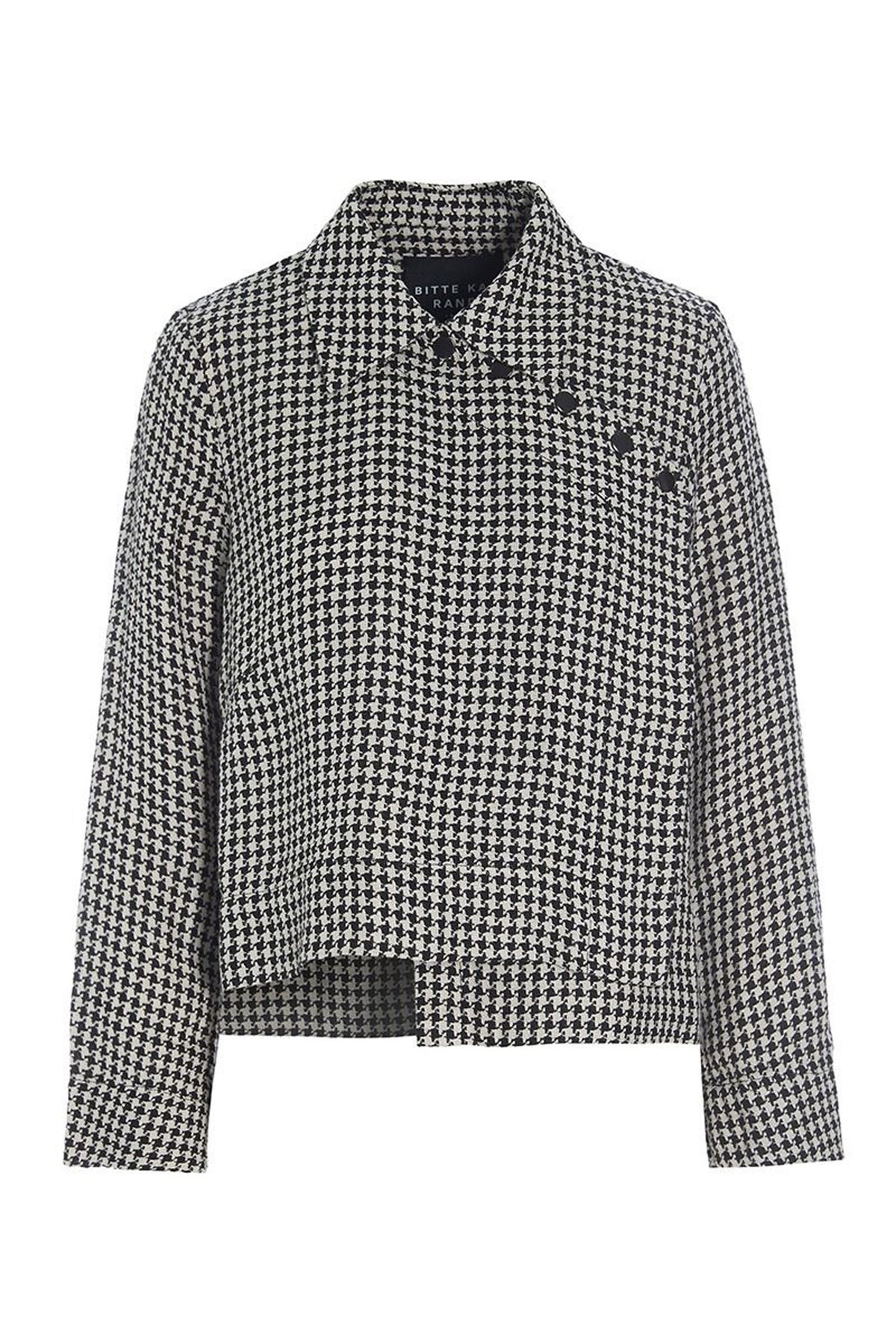 Chesu asymmetrisk jacka BLACK/IVORY PEPITA - 256-2435-5294