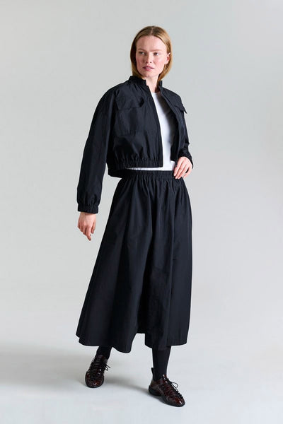 Fukkura poplin bomberjacka Black - 256-2380-5303 Thumbnail