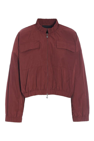 Fukkura poplin bomberjacka Maroon - 256-2380-5303