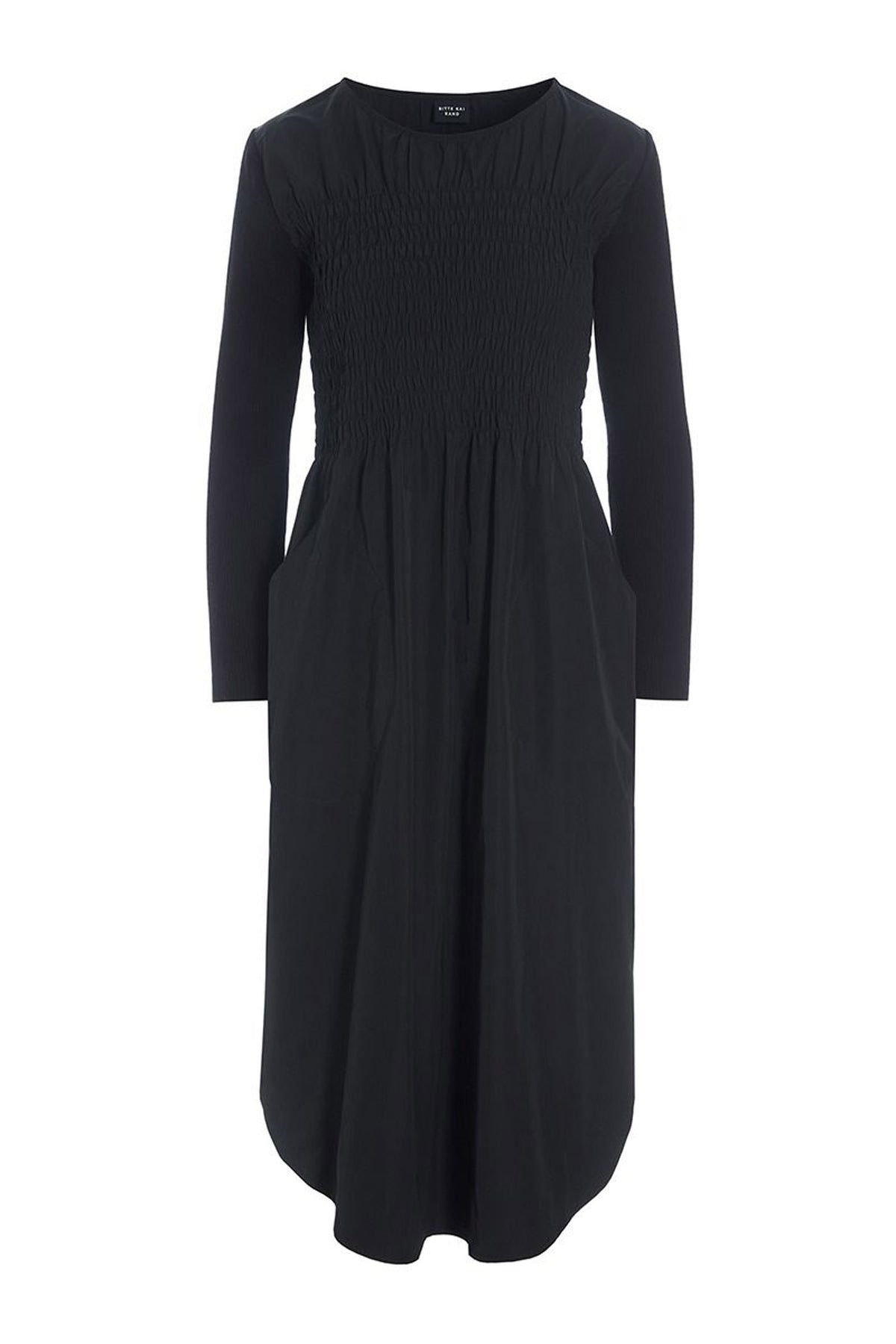 Fukkura poplinklänning med smock Black - 256-2380-5306