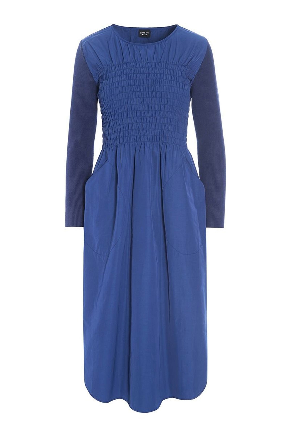 Fukkura poplinklänning med smock Twilight Blue - 256-2380-5306