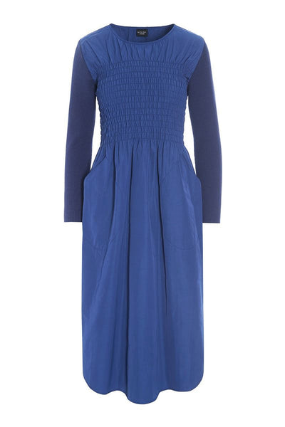 Fukkura poplinklänning med smock Twilight Blue - 256-2380-5306 Thumbnail