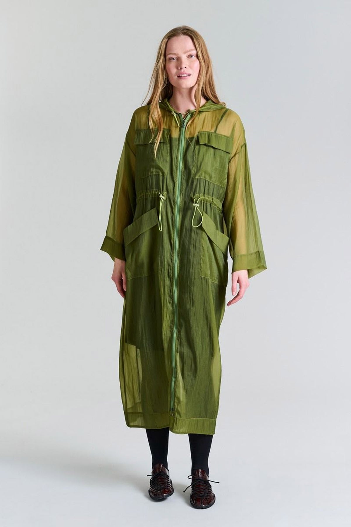 Sukasu-klänning med huva GINKO GREEN - 256-2402-5321