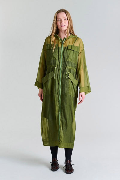 Sukasu-klänning med huva GINKO GREEN - 256-2402-5321 Thumbnail