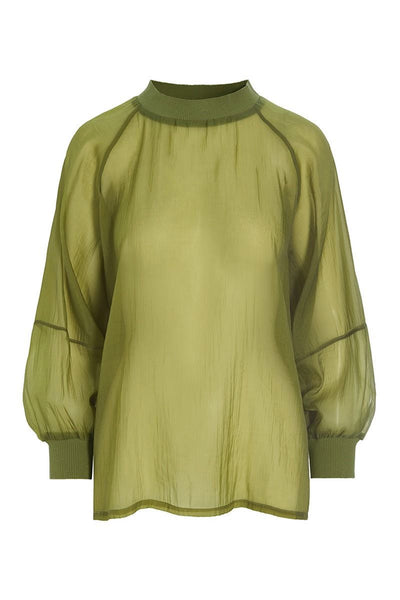 Sukasu raglanblus GINKO GREEN - 256-2402-5322 Thumbnail