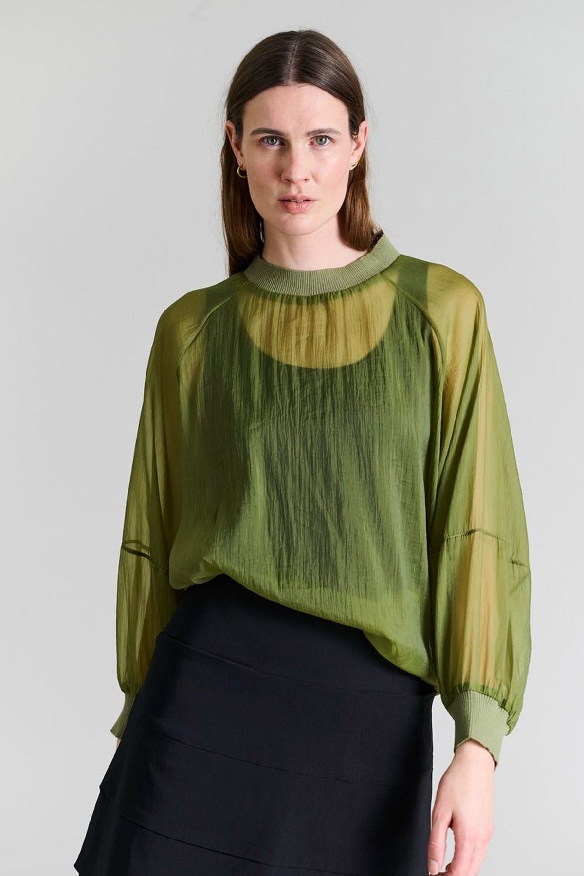 Sukasu raglanblus GINKO GREEN - 256-2402-5322