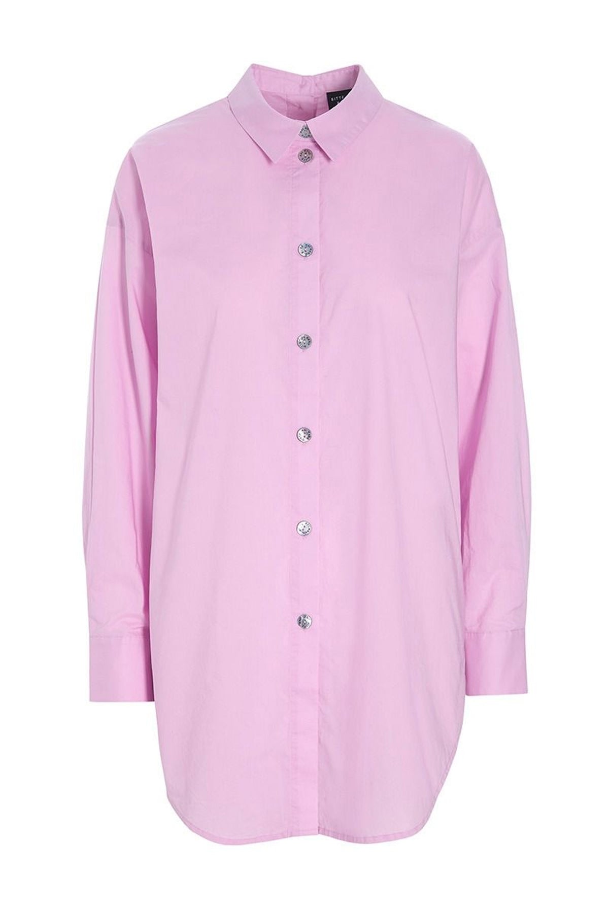 Core cotton-skjorta med knäppning Candyfloss - 256-2226-5327