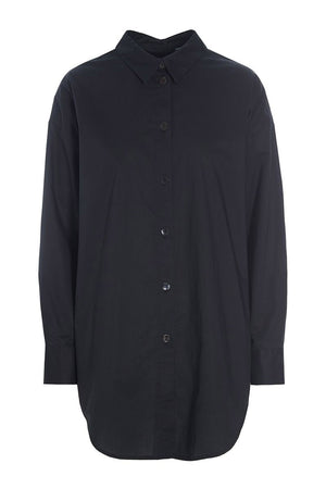 Core cotton-skjorta med knäppning Black - 256-2226-5327