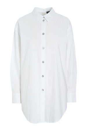 Core cotton-skjorta med knäppning White - 256-2226-5327