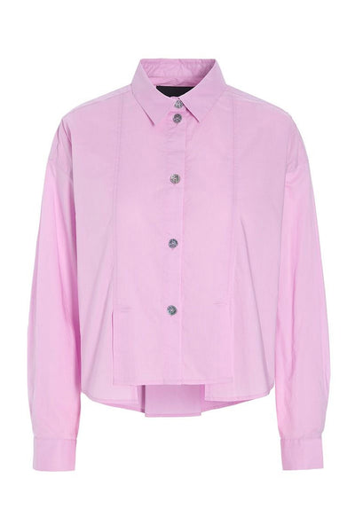 Core cotton-skjorta med veck Candyfloss - 256-2226-5328 Thumbnail