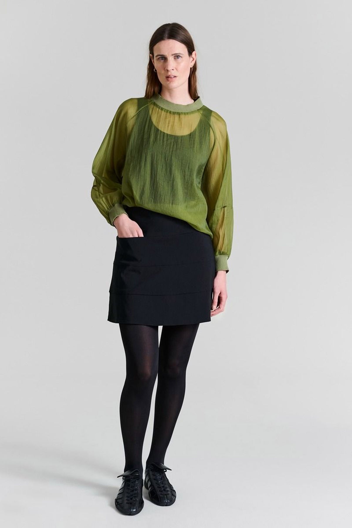 Magic stretch kort nederdel svart - 256-2291-5332