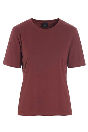 Osaka t-shirt i ekologisk bomull Maroon - 256-4075-3435