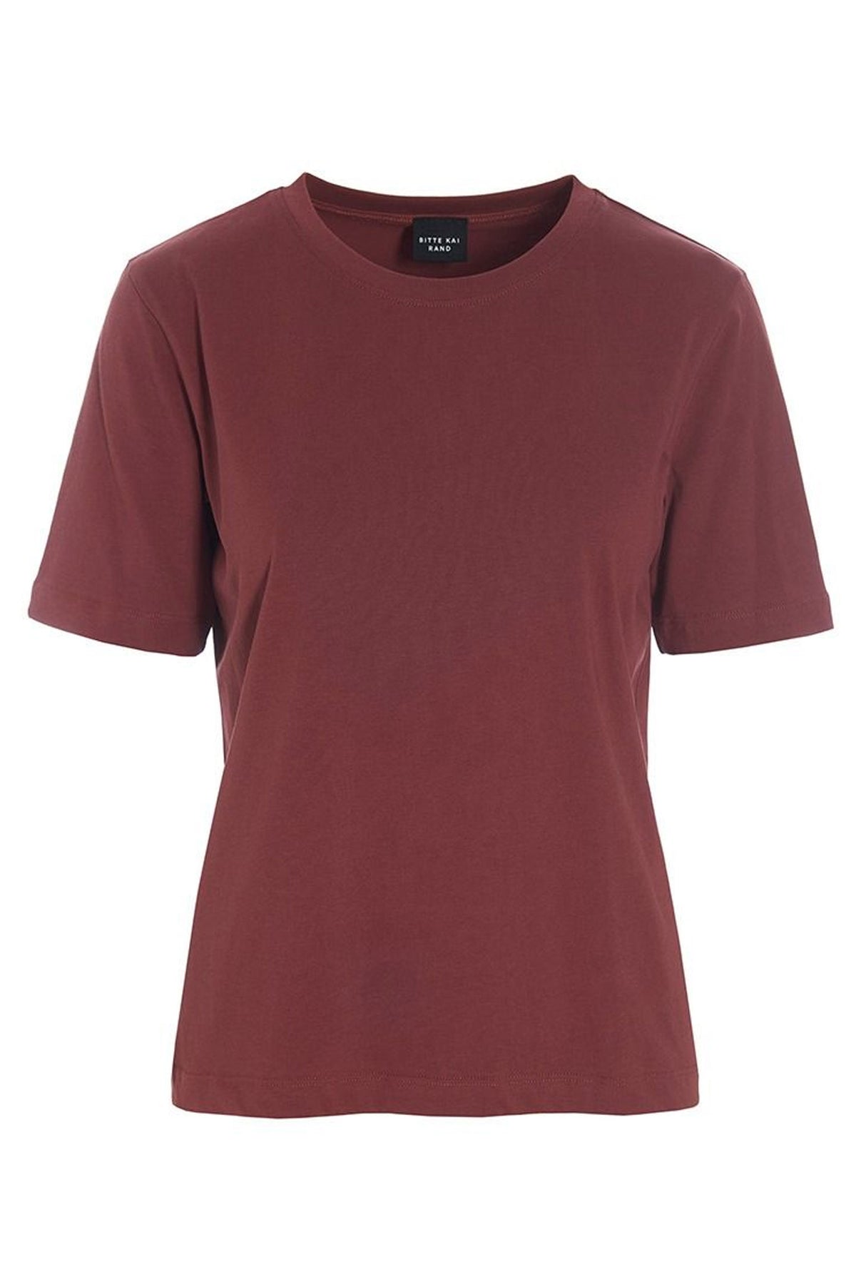 Osaka t-shirt i ekologisk bomull Maroon - 256-4075-3435