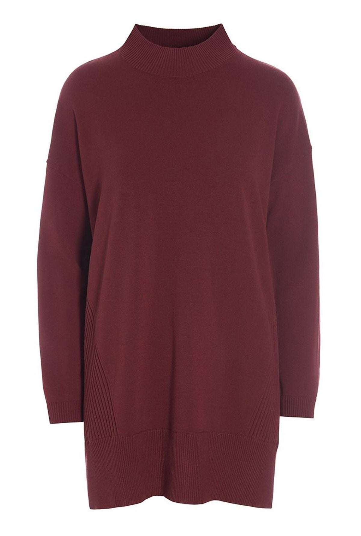 Saku lång blus Maroon - 256-1073-5348