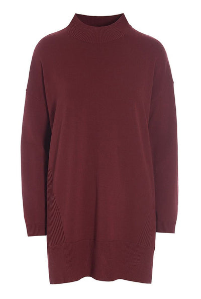 Saku lång blus Maroon - 256-1073-5348 Thumbnail