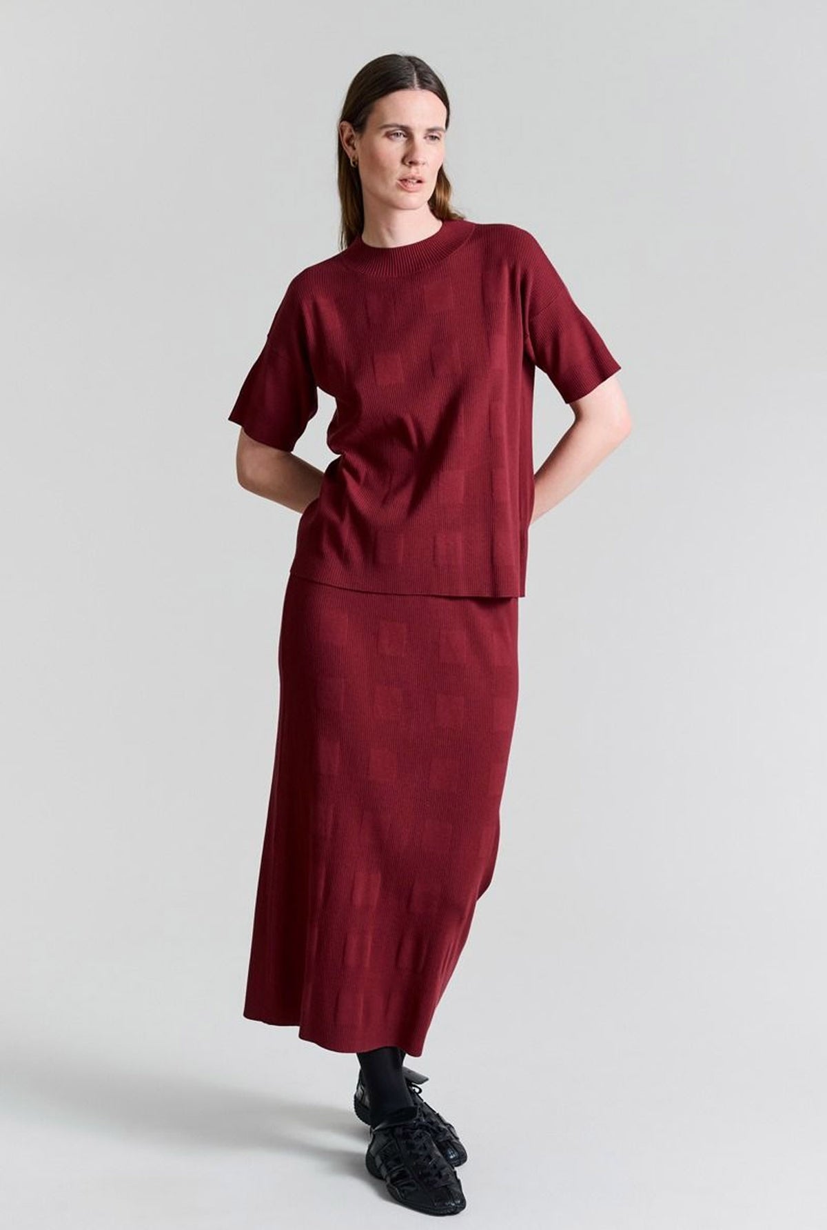 Saku kjol Maroon - 256-1073-5354
