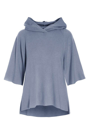 Cloud cashmere-huvtröja Steel Blue - 256-1049-5357