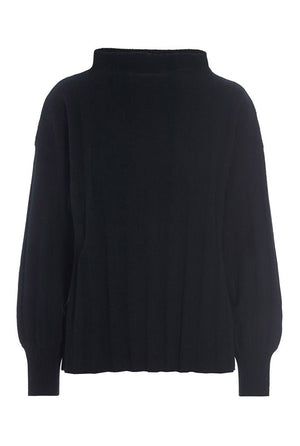 Cloud cashmere rib blus Black - 256-1049-5358