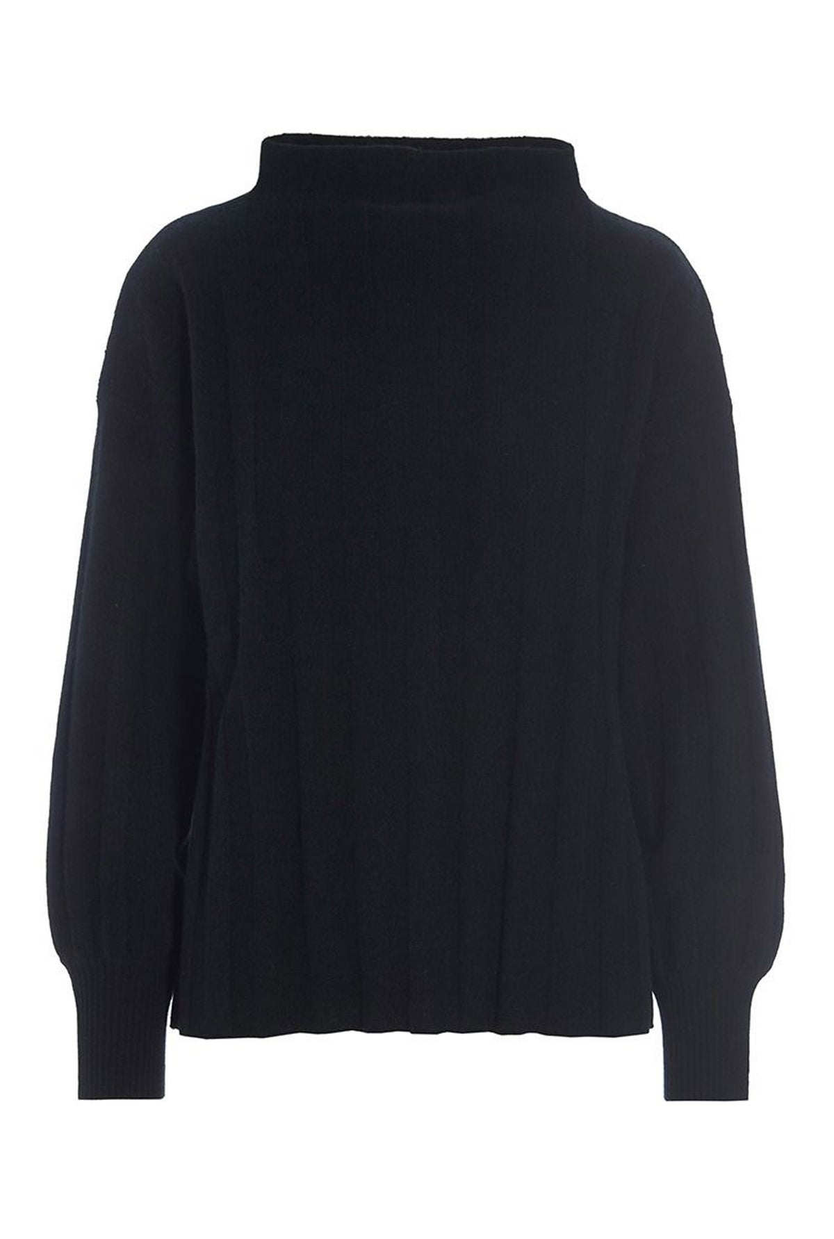 Cloud cashmere rib blus Black - 256-1049-5358