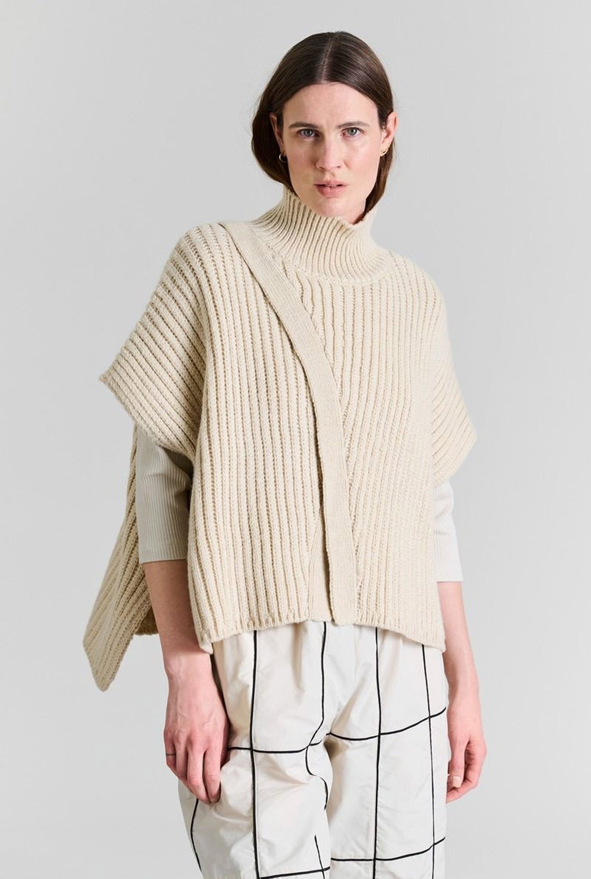 Stickad polotröja IVORY - 256-1074-5365