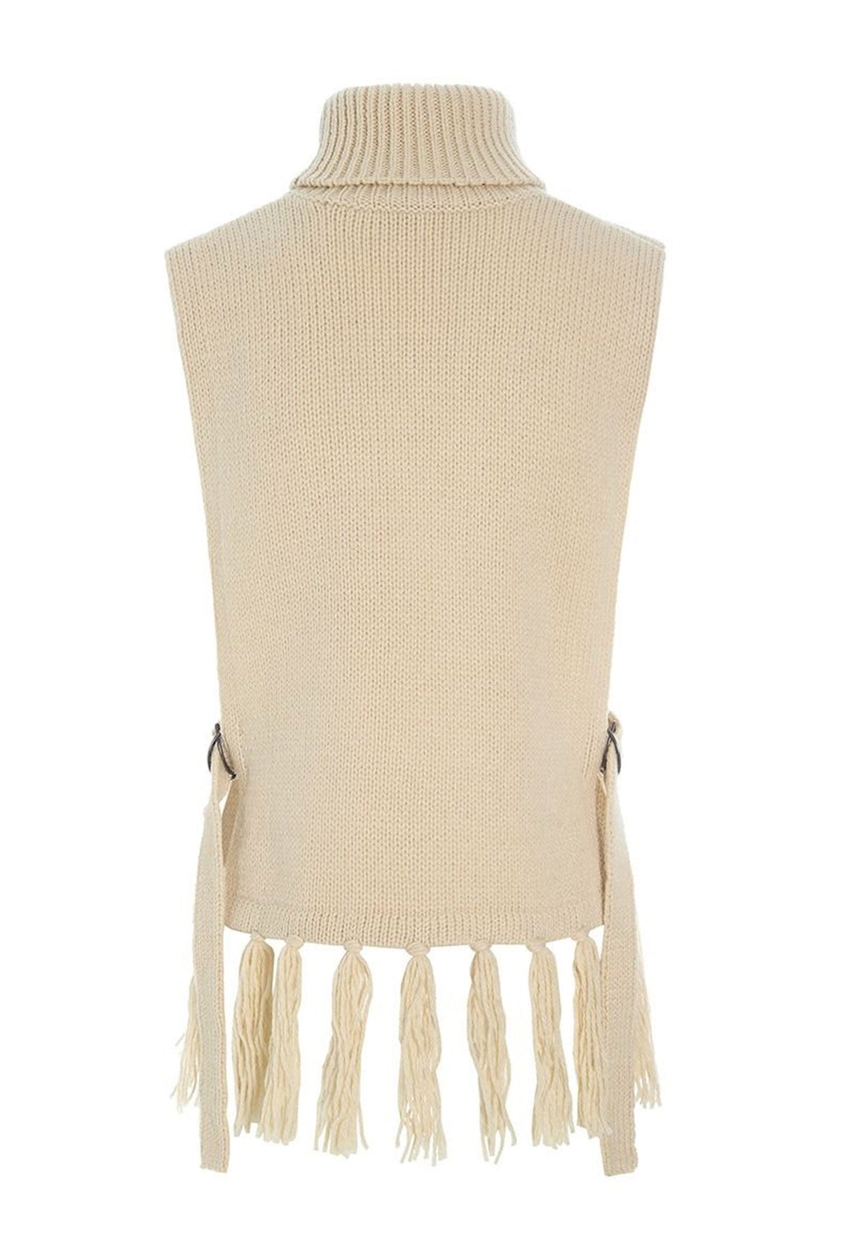 Stickad väst IVORY - 256-1074-5366