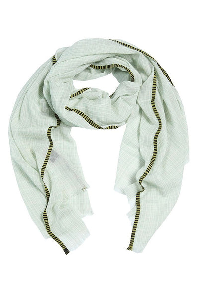Irregular check-halsduk GREEN JADE/SAGE CHECK - 256-5119-5469 Thumbnail