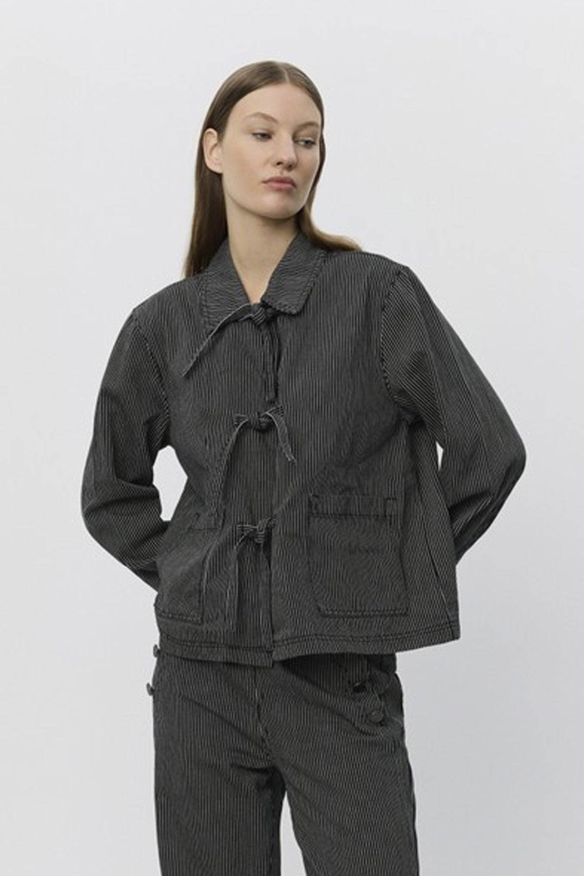 MARLOSW JACKET 1017 Svartrandig - S253107