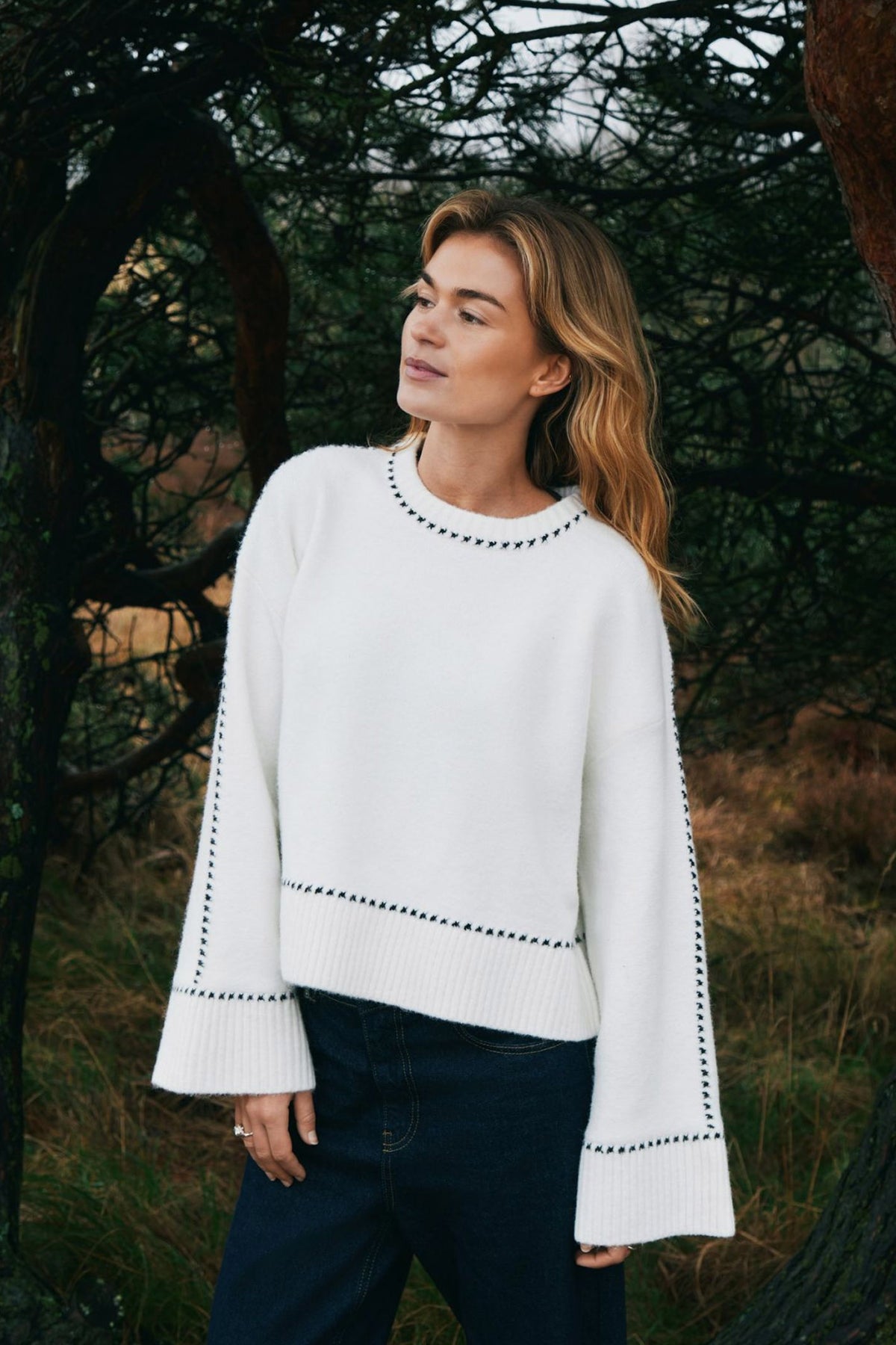 Roeme Knit Stitch Off-White - 164818