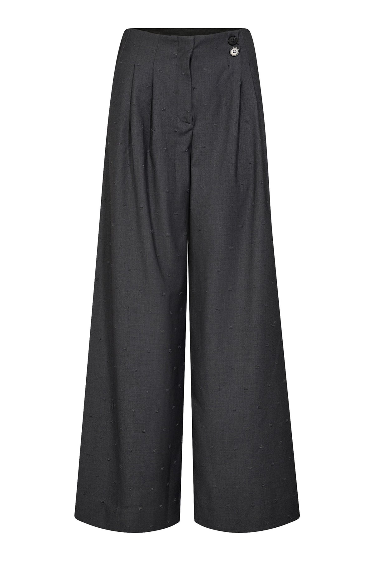SagaCC Pleat Pant 139-Mid Grey 31566