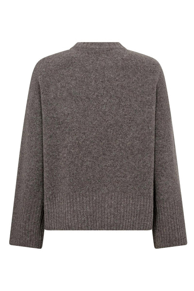 RogerCC O-Neck Knit 154-Walnut - 32196 Thumbnail