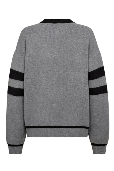 RowCC Coco Logo Knit 138-Ljusgrå - 32214 Thumbnail