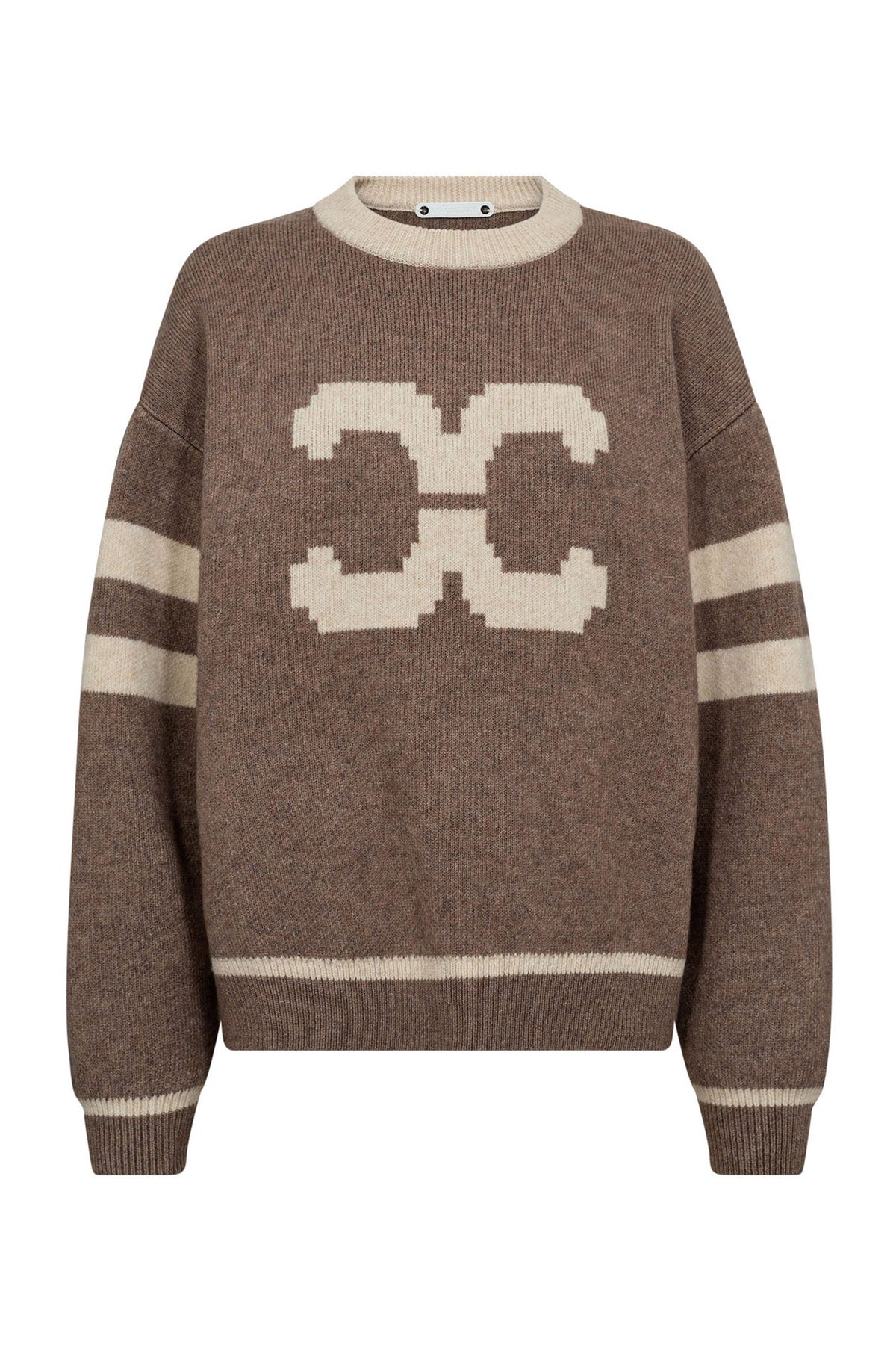 RowCC Coco Logo Stickad 154-Walnut - 32214