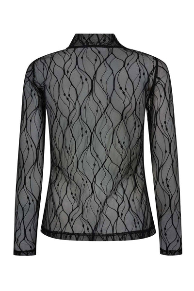 MercyCC Mesh Turtleneck 96-Black - 33188 Thumbnail