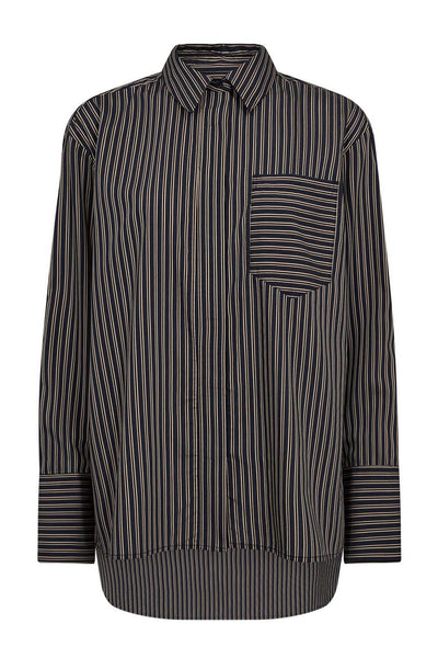 FinaCC Stripe Shirt 96-Black - 35880 Thumbnail