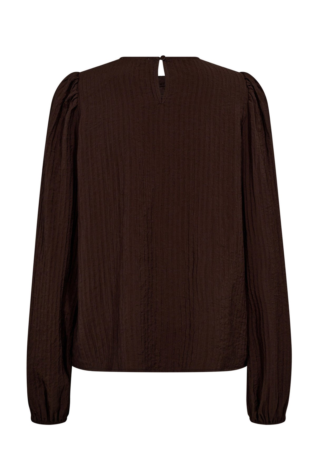 ShinaCC Pintuck Blouse 145-Dark Brown - 35921
