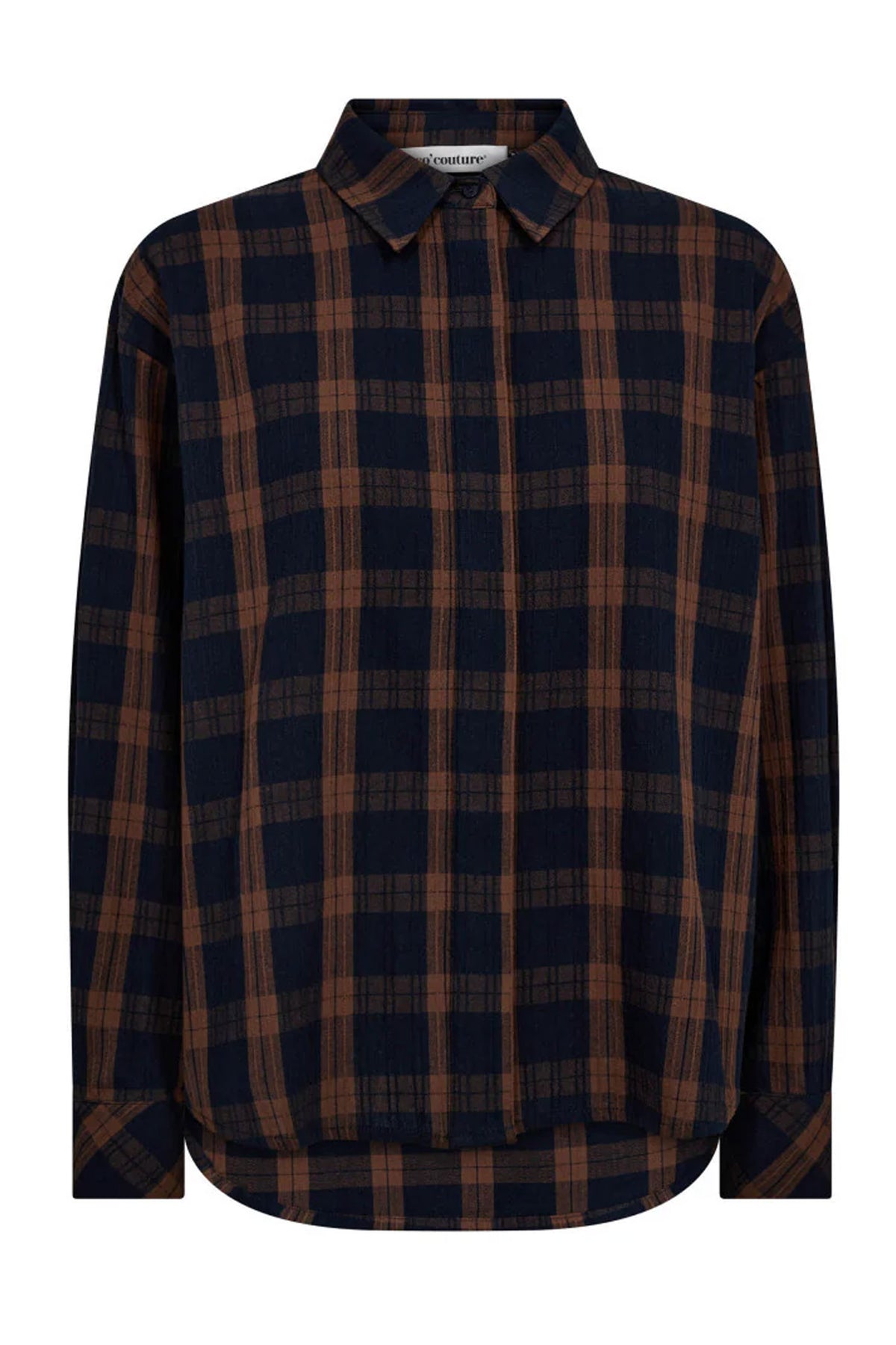 DixieCC Check Skjorta 35-Suntan - 35935