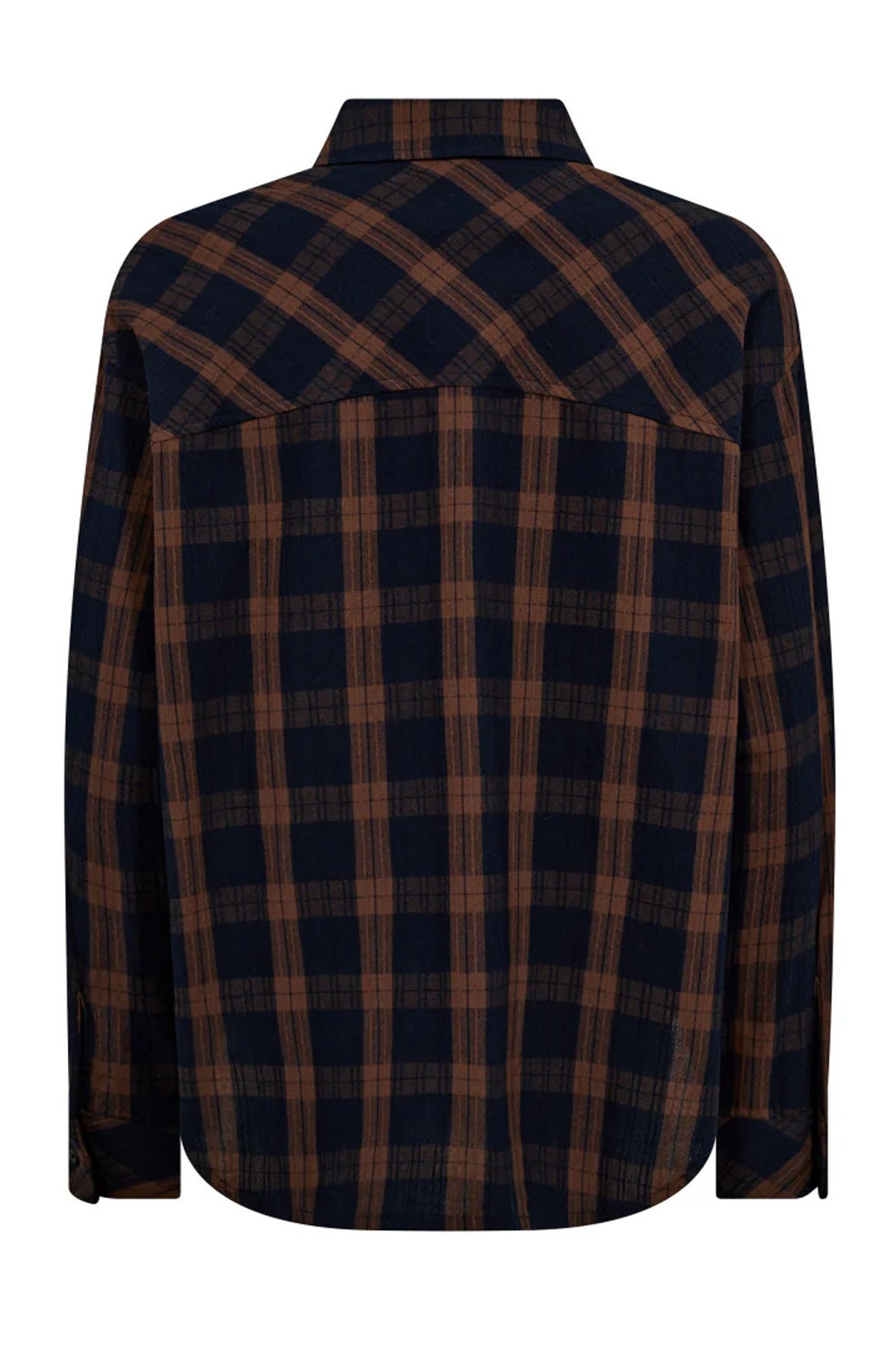 DixieCC Check Skjorta 35-Suntan - 35935