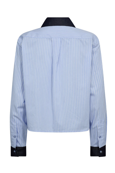 NelsonCC Stripe Shirt 23-Pale Blue - 35936 Thumbnail
