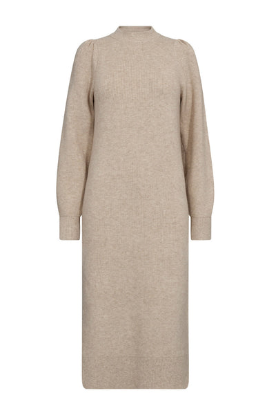 RowCC Rib Midi-klänning 100-Creme - 36527 Thumbnail