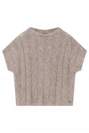 Coya, stickad cape 92072-Mocha - 58421/3763