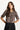 Grazia blus 1/2 ärm Brun - 16879