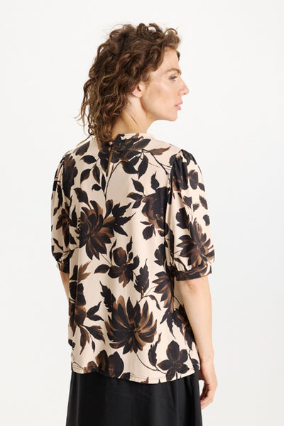 Grazia blus 1/2 ärm Brun - 16883 Thumbnail