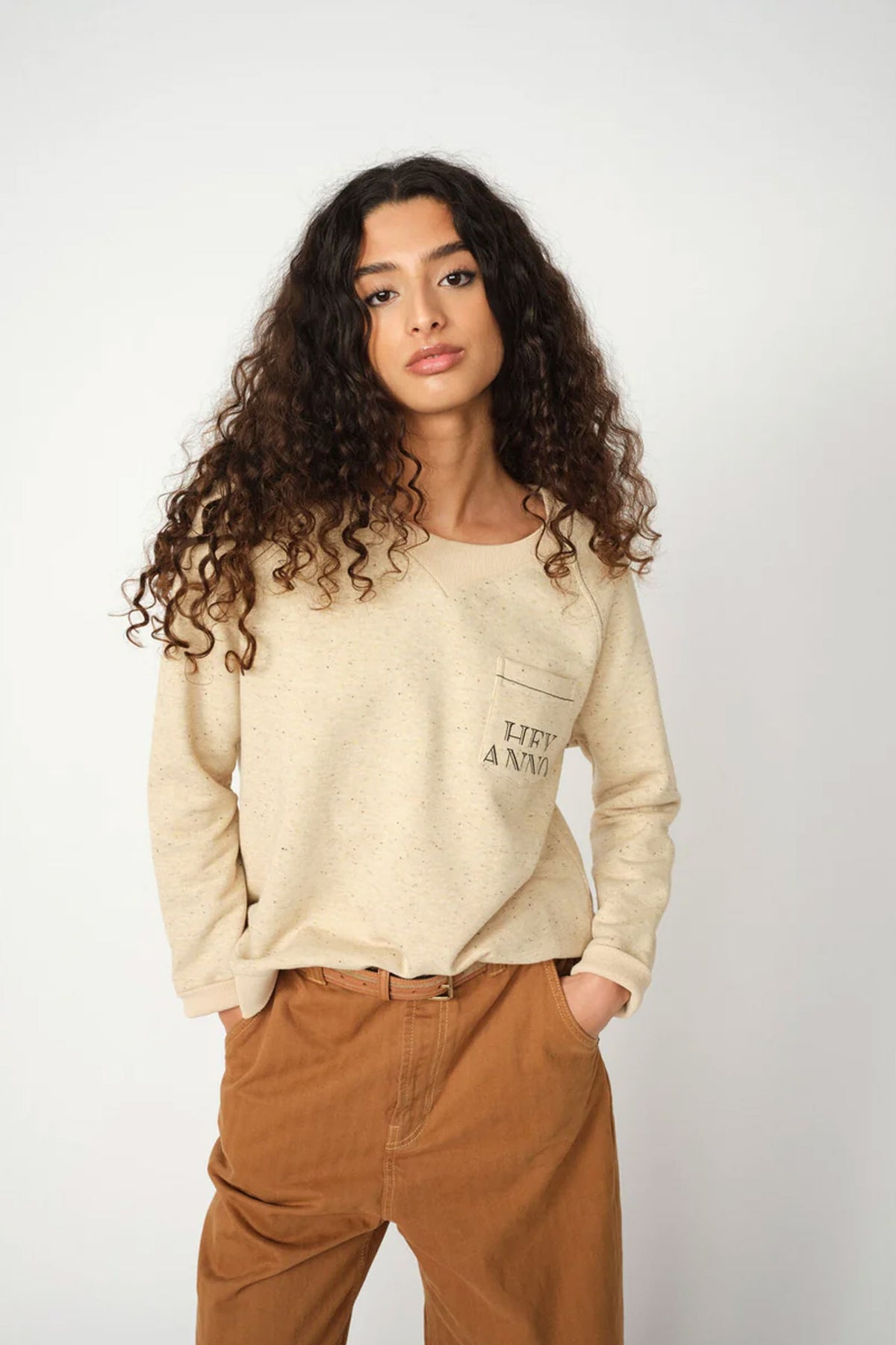 800198 MMHCOSTA NIB SWEATSHIRT Nature - 800198 MMHCOSTA NIB SWEATSHIRT