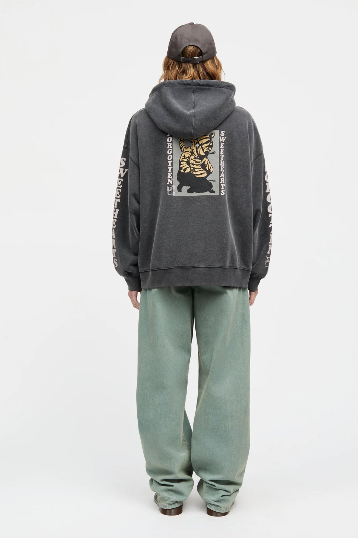 atlas hoodie Tvättad svart - 205126