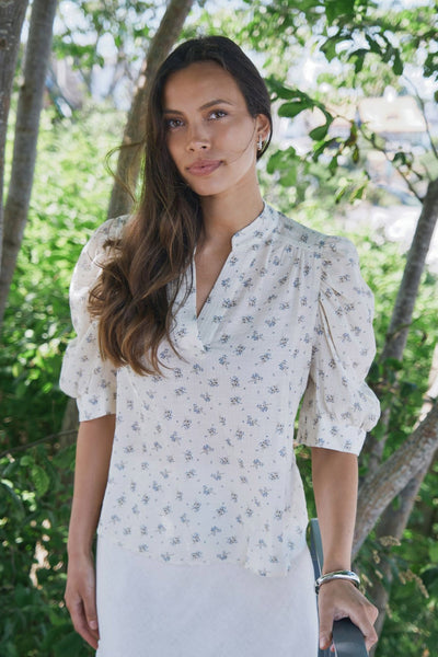 Roella Soft Fleur Blouse Creme - 166353 Thumbnail
