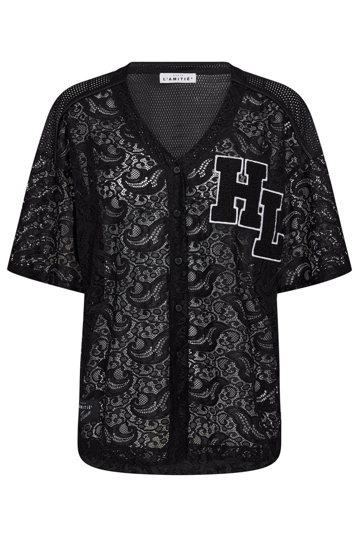 Court Lace Tee Black - HL10466
