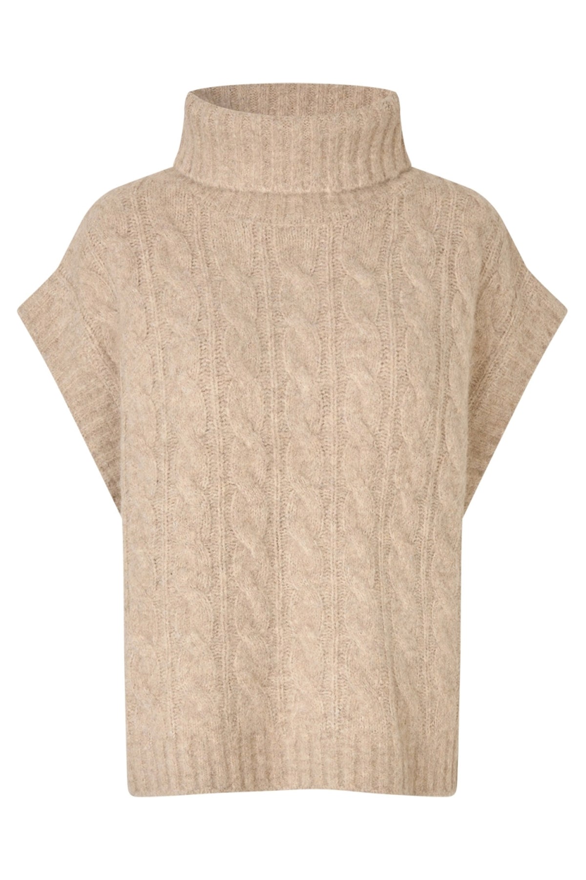 FresnoLL Stickad väst SL 04 Sand - 25471-5013