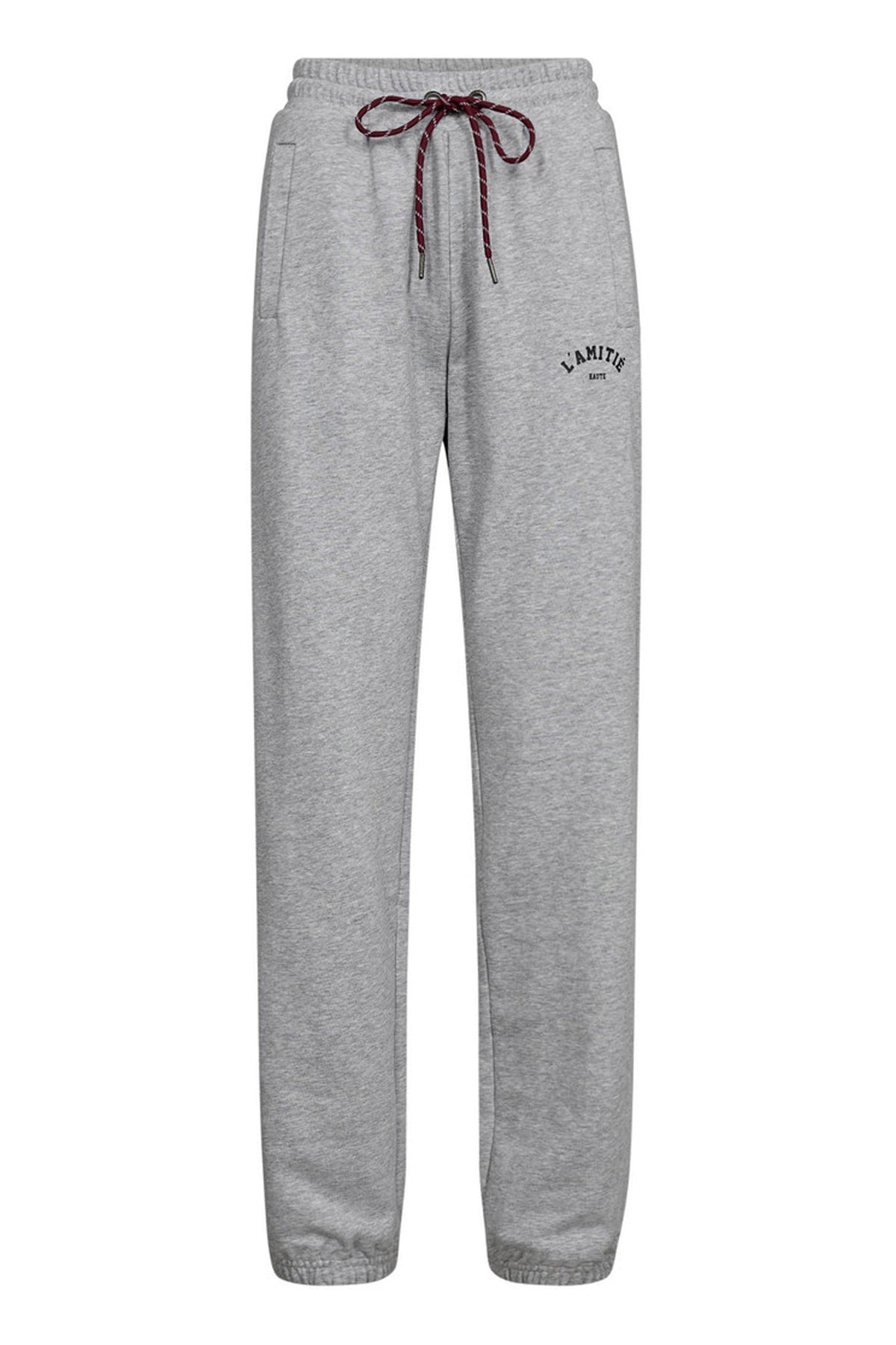 Mini Curve Sweat Pant Gråmelerad - HL10244