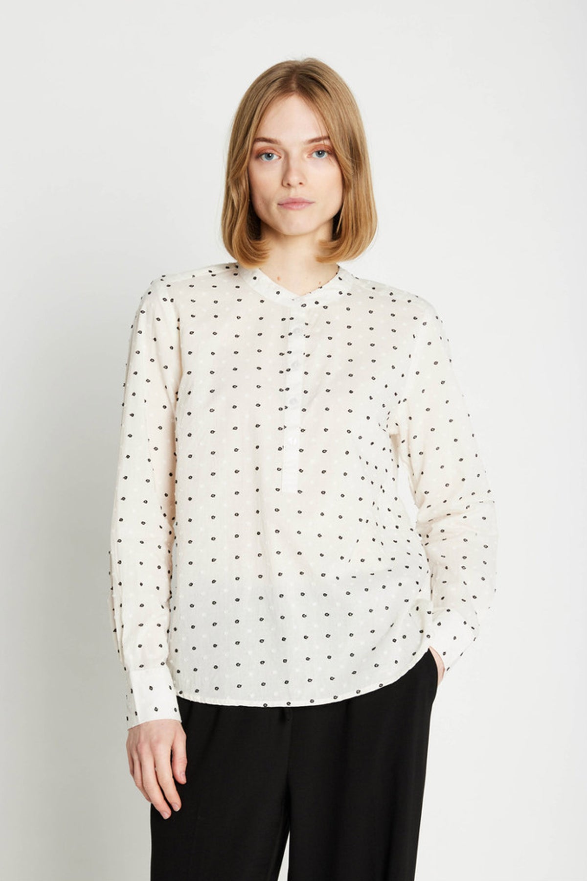 7522RDFDot skjorta 02 Off white - RDF318
