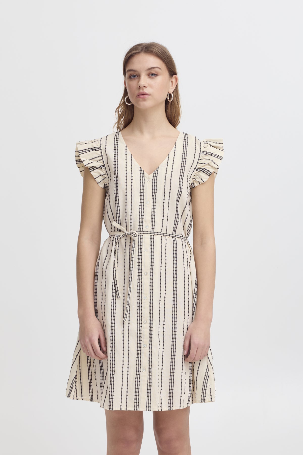 IHJOSINE DR Birch w. Black Jacquard Stripe - 20122691